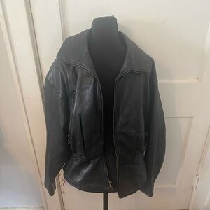 Vintage Black Leather Jacket